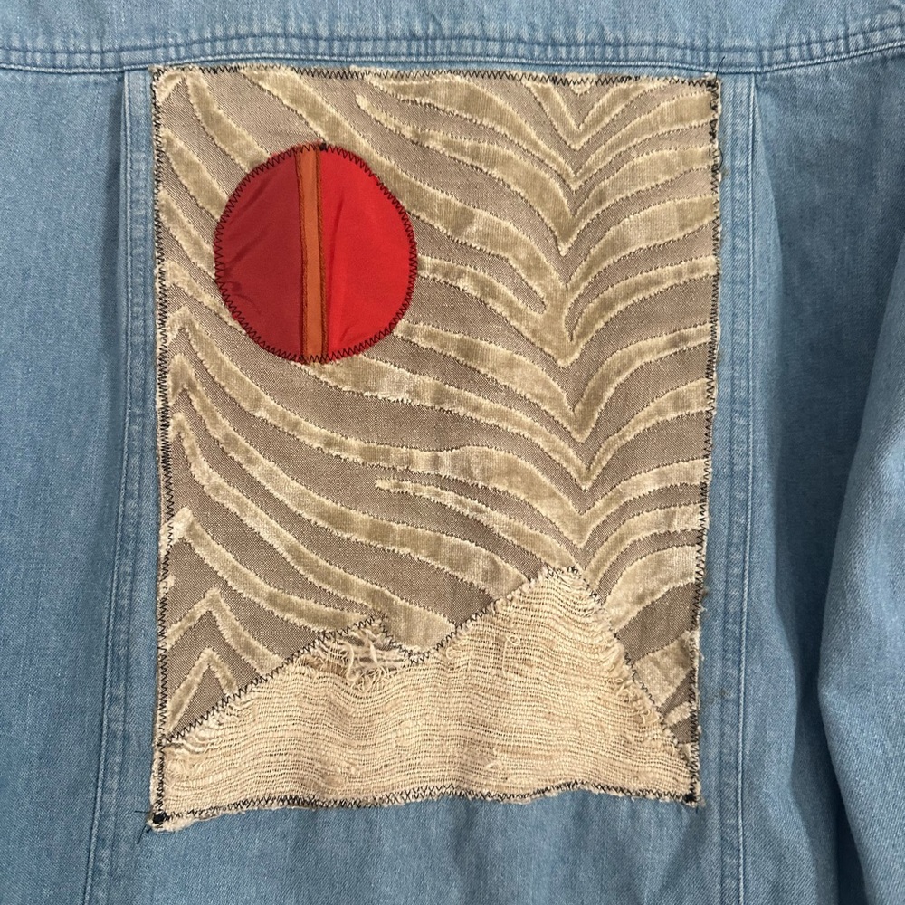 Red Hat Crafts Vintage Jean shirt/coat - Picture 5 of 5